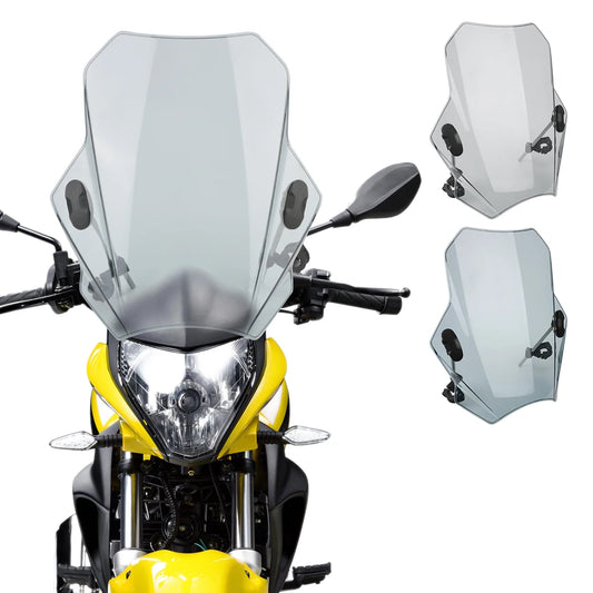 Universal Adjustable Motorcycle Windscreen – ABS Wind Deflector