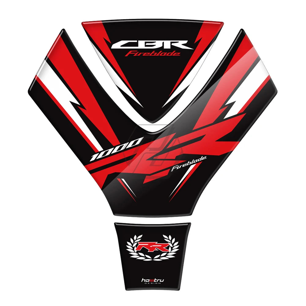 3D Resin Motorcycle Gas Tank Pad Protector – Sport Bike Tank Sticker | 3 Colors
