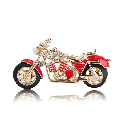 Motorcycle Brooch Pin — Biker Lapel Pin for Jackets & Bags