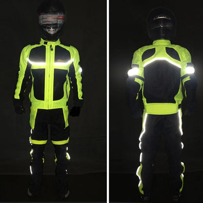 Breathable Motorcycle Riding Jacket with Armor Protection – Reflective Safety Coat