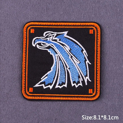 Punk Skull Iron-On Embroidered Patch – Motorcycle Jacket & Clothing Badge