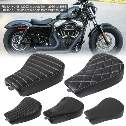 PU Leather Motorcycle Solo Seat – Bobber Sportster Style