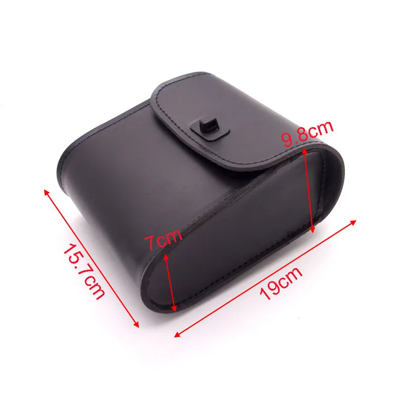 Black PU Leather Motorcycle Tool Bag