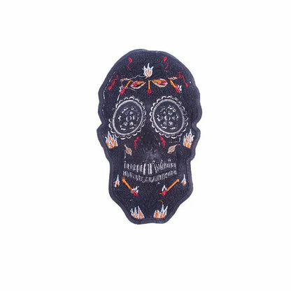 Punk Skull Large Embroidered Biker Patch – Big Wings Back Badge for Jacket