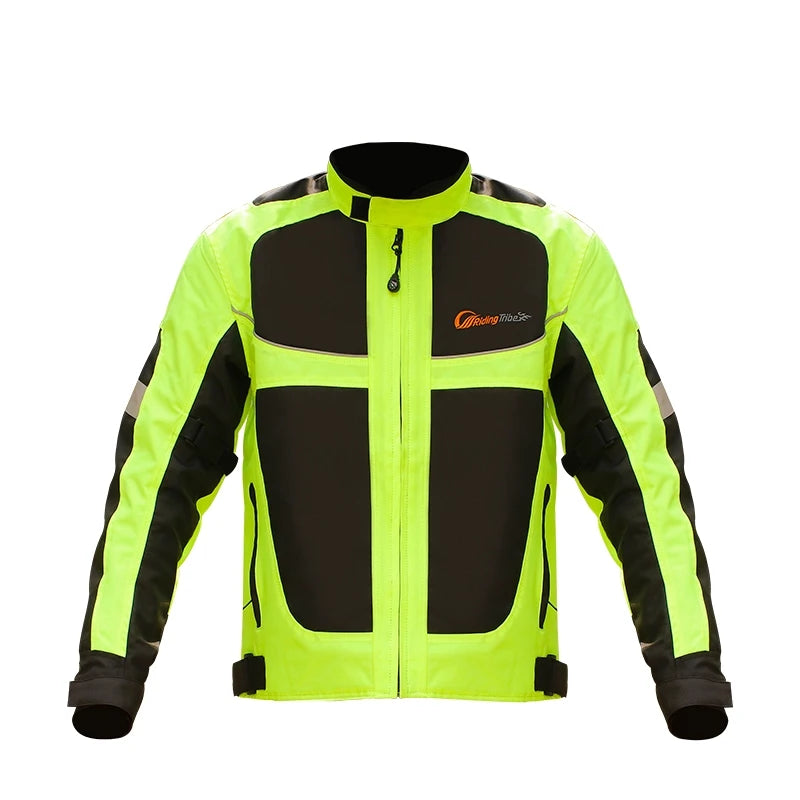 Breathable Motorcycle Riding Jacket with Armor Protection – Reflective Safety Coat