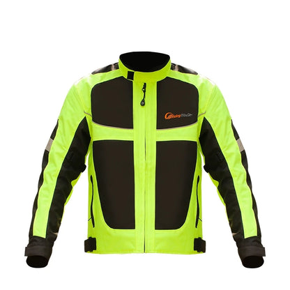 Breathable Motorcycle Riding Jacket with Armor Protection – Reflective Safety Coat
