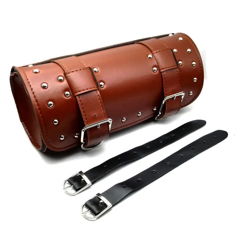 2. Bolsa de armazenamento de ferramentas para motocicleta em couro PU, 4 estilos, para Honda Suzuki Kawasaki Yamaha Harley XL scooter, moto urbana, café racer