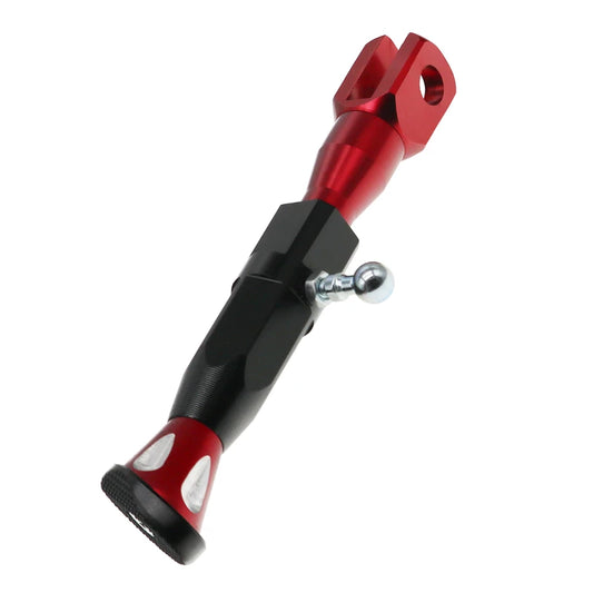 CNC Aluminum Adjustable Motorcycle Kickstand – 21–25 cm Height Range | 3 Colors