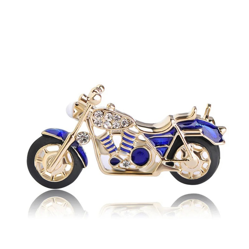 Motorcycle Brooch Pin — Biker Lapel Pin for Jackets & Bags