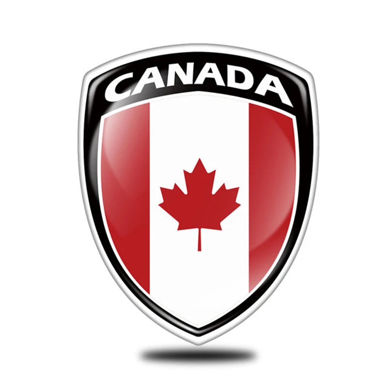 3D Reflective National Flag Sticker – Waterproof Motorcycle & Car Decal
