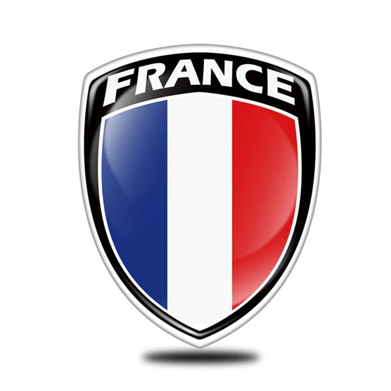 3D Reflective National Flag Sticker – Waterproof Motorcycle & Car Decal