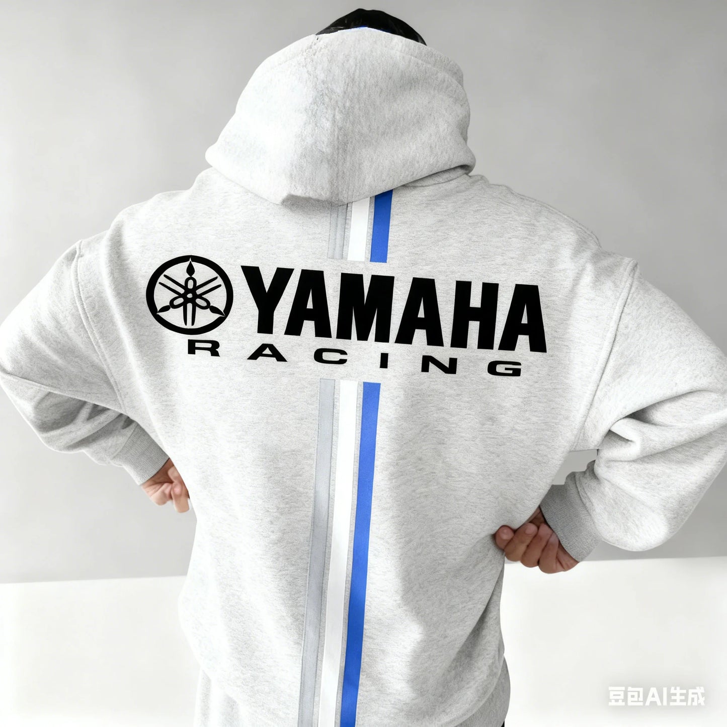 Motorcycle Racing Hoodie – Oversized Cotton Sweatshirt