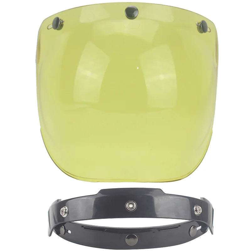 Visera de burbuja para casco retro de motocicleta – 12 colores
