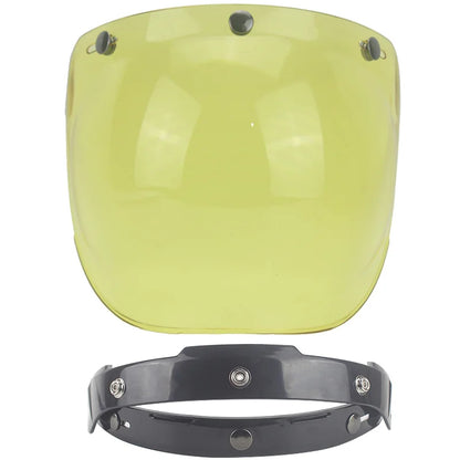Visera de burbuja para casco retro de motocicleta – 12 colores