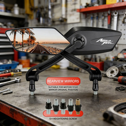 Espelho retrovisor para motocicleta – Ajustável e giratório | Vendido em pares