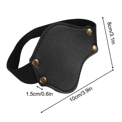 Leather Gear Shift Pad – Motorcycle Shoe Protector with Elastic Ankle Strap