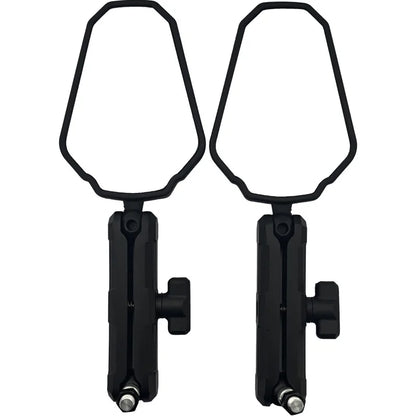 Universal Motorcycle Handlebar Side Mirrors — 360° Adjustable | Anti-Glare Convex | Pair