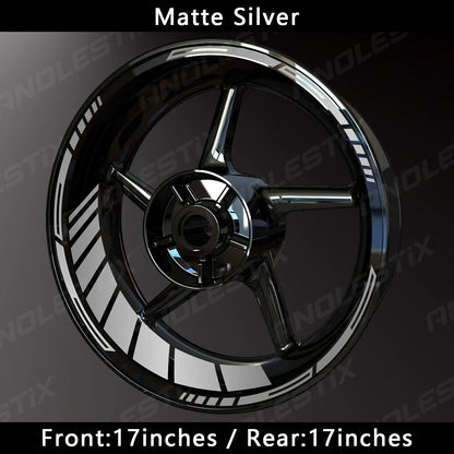 Reflective Motorcycle Wheel Rim Stickers – 17 Inch Hub Decals