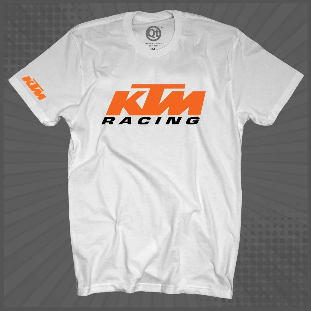 Camiseta de corrida de moto | 100% algodão | Gola redonda