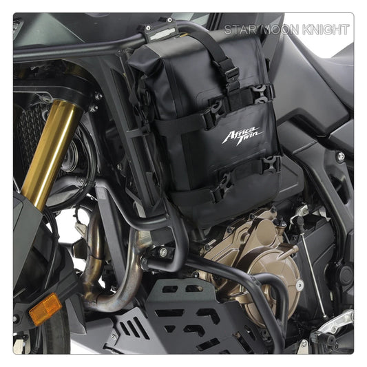 Motorcycle Crash Bars Bag – Waterproof TPU | 6–8L Expandable