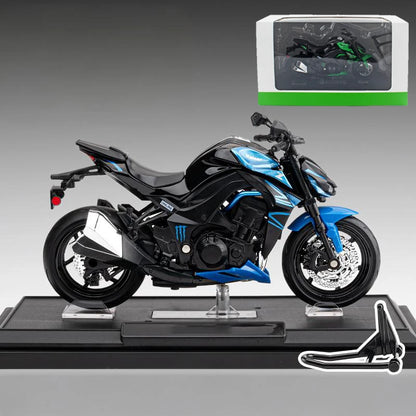 1:12 Scale Die-Cast Motorcycle Model – Z1000 Alloy Toy with Sound & Light