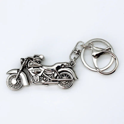 Motorcycle Keychain Pendant – Iron Alloy Silver Key Chain