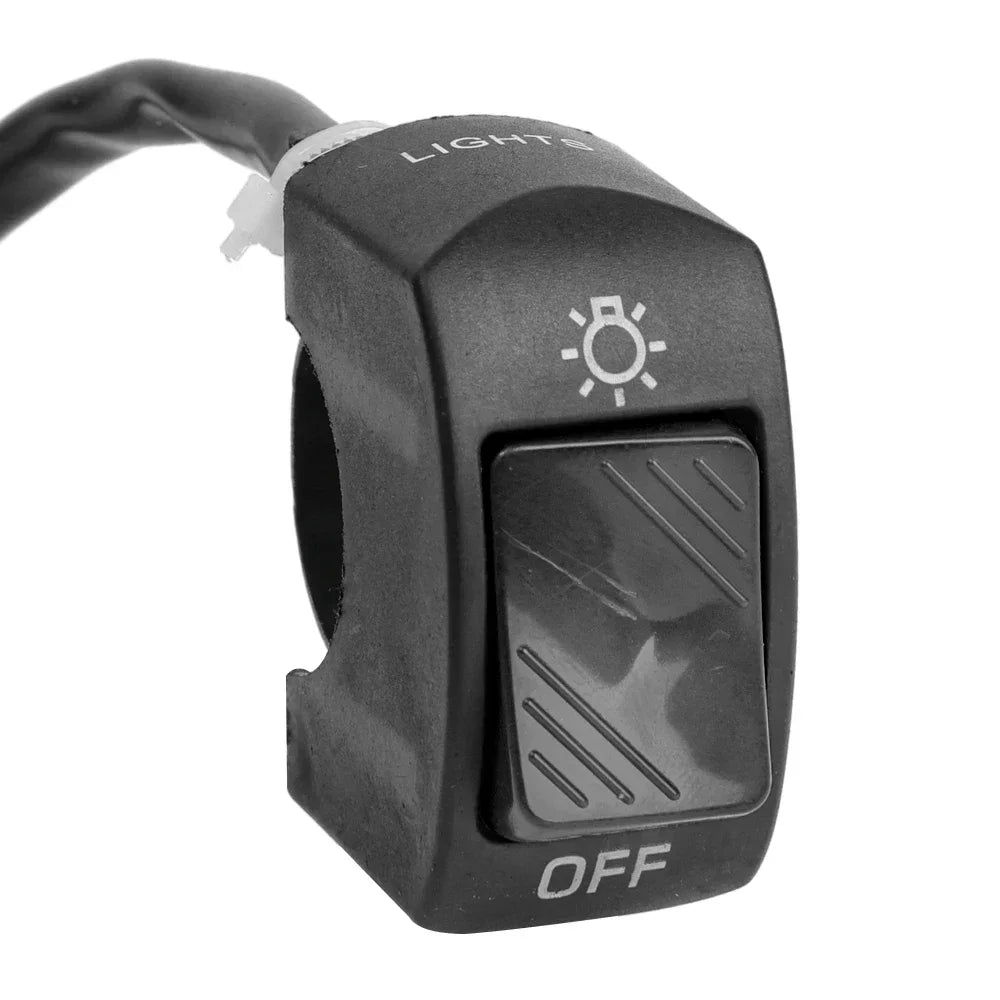 Interruptor de manillar de ENCENDIDO/APAGADO – Control universal para luz auxiliar de 22 mm