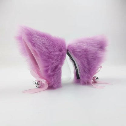 Plush Motorcycle Helmet Cat Ears