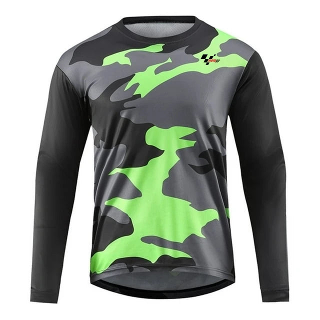 Motorcycle Riding Long-Sleeve Jersey — 3D Print Breathable Top