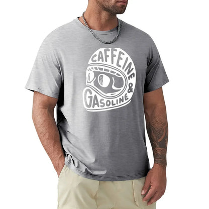 カフェイン＆ガソリン モトグラフィックTシャツ — 100%コットン | S–6XL | 11色