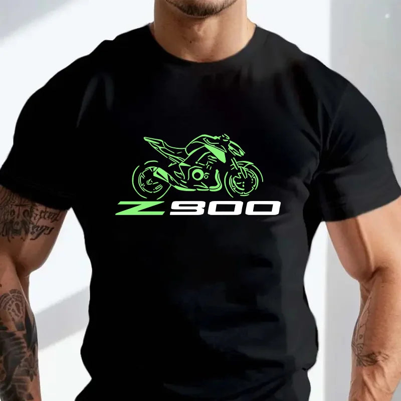 Motorcycle Graphic T-Shirt — Oversized Breathable Tee