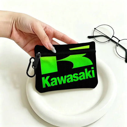 Motorcycle Mini Oxford Coin Purse – Zipper Pouch for Keys, Cards & Coins