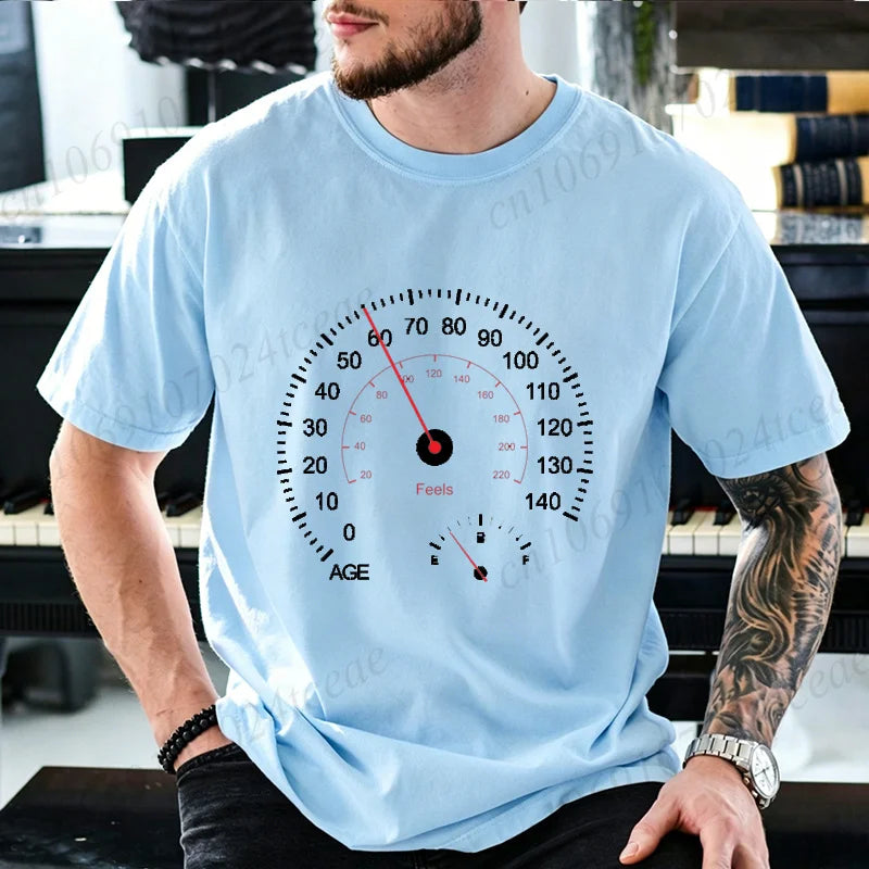 Speedometer Graphic T-Shirt – Funny Car & Moto Enthusiast Tee