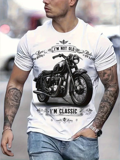 I'm Not Old I'm Classic Motorcycle Graphic T-Shirt – Retro Moto Tee