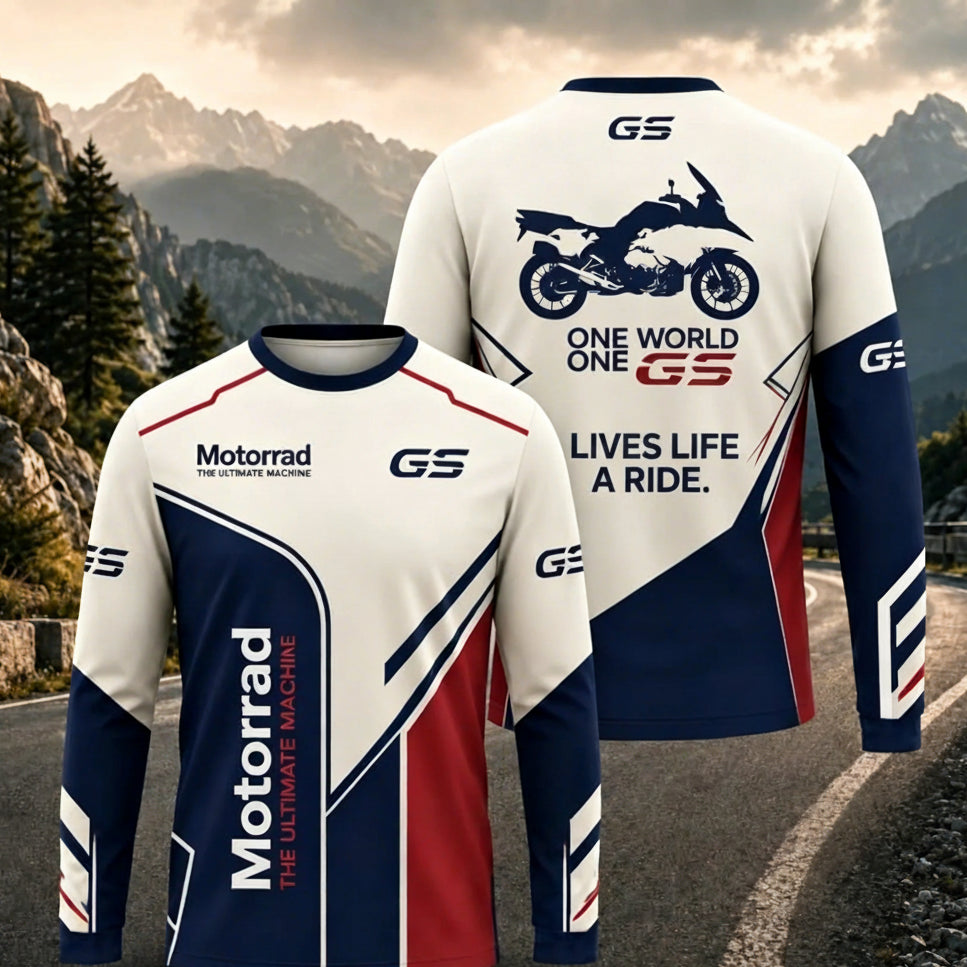 Motorcycle Long Sleeve Riding Jersey – Breathable, Anti-UV, Quick Dry – Men’s Outdoor Sport Shirt