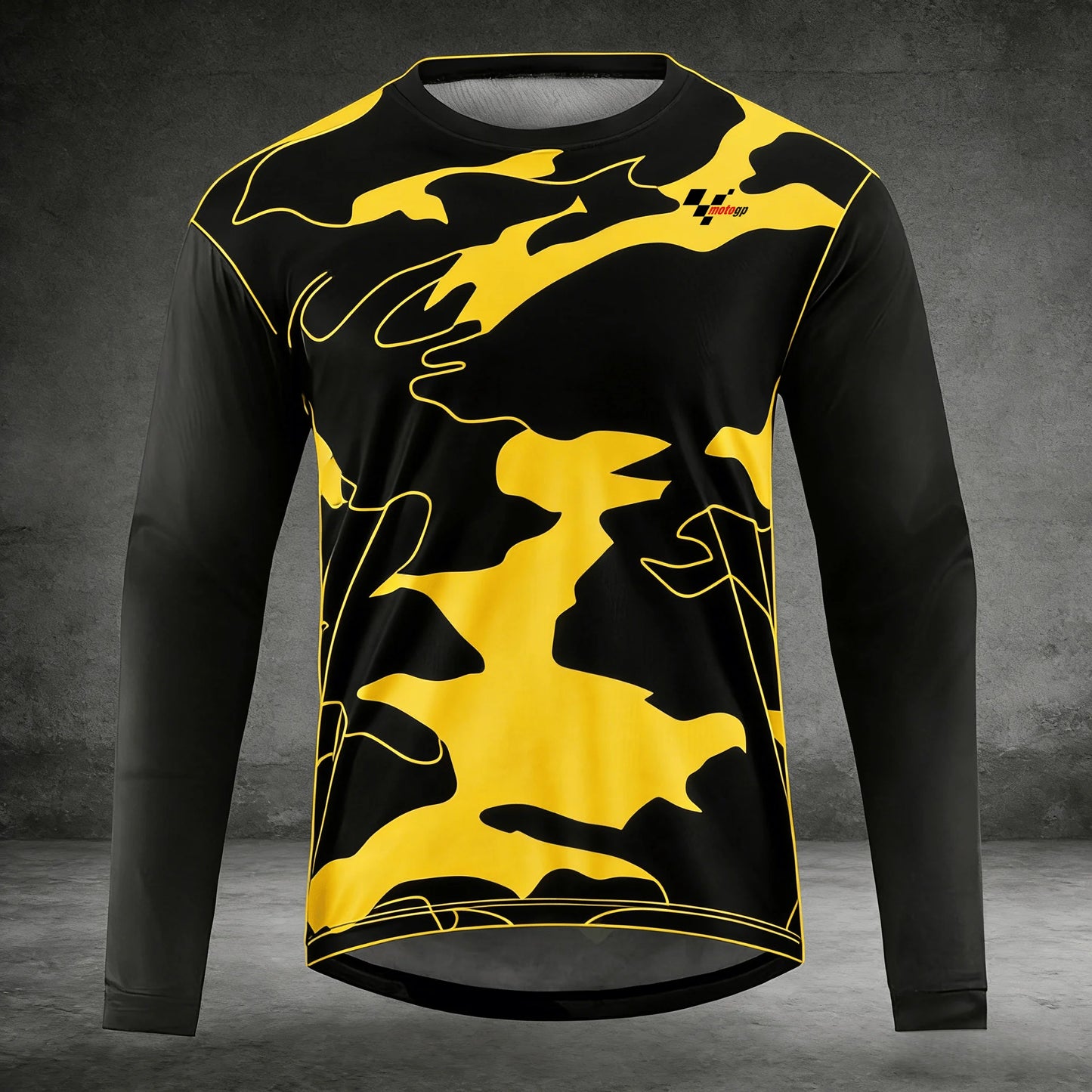 Motorcycle Riding Long-Sleeve Jersey — 3D Print Breathable Top