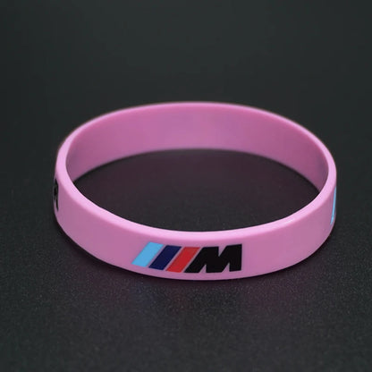 M Power Silicone Rubber Wristband – Flexible Sports Bracelet