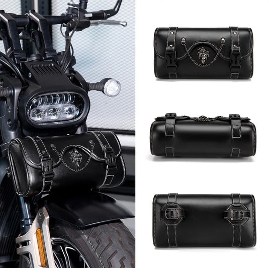 PU Leather Motorcycle Fork Bag