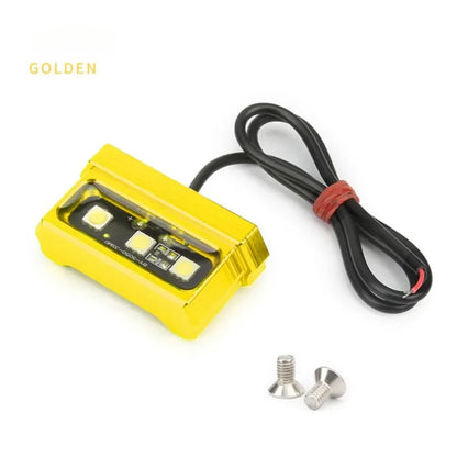 Universal LED Motorcycle License Plate Light – Waterproof Aluminum Lamp