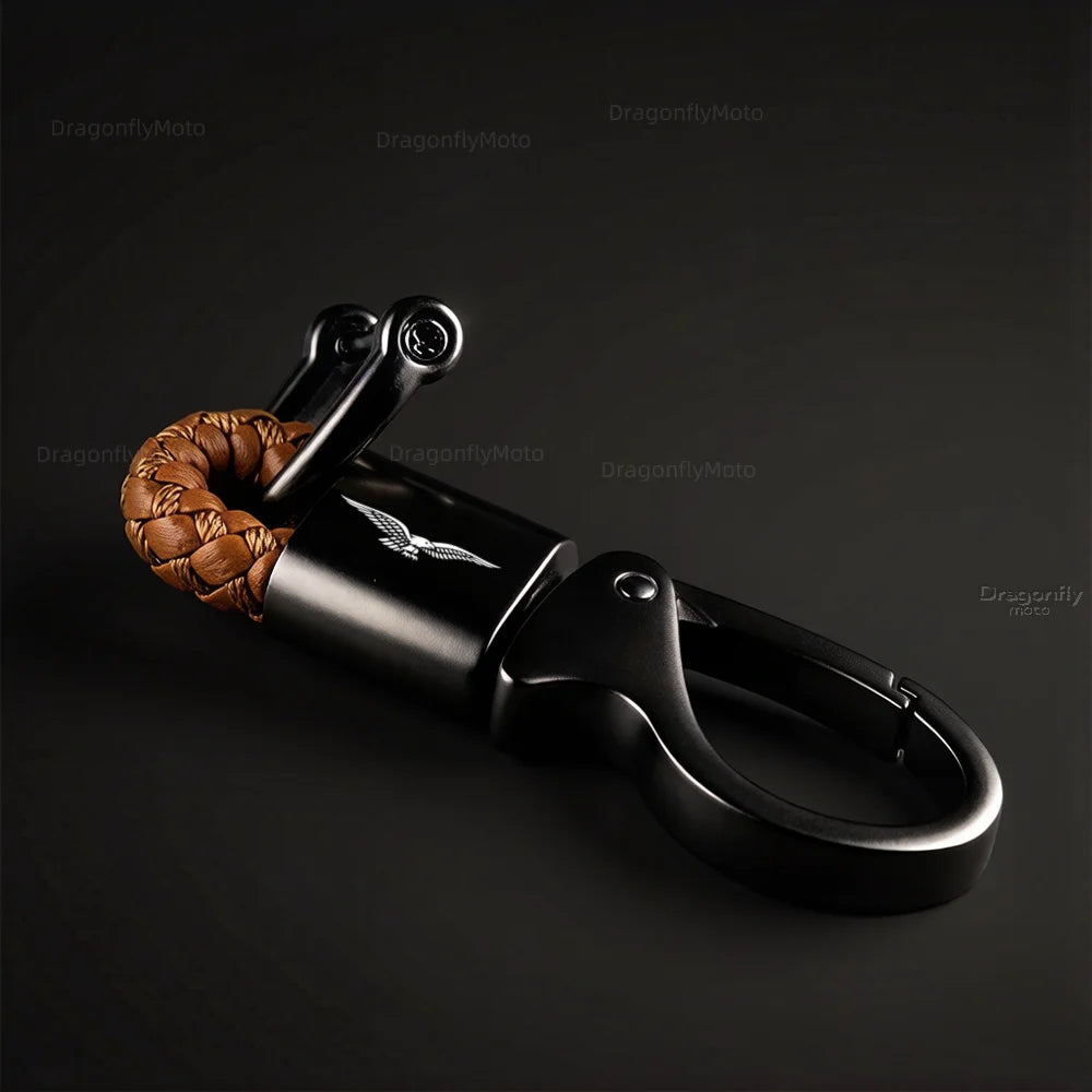 Motorcycle Zinc Alloy Keychain – Metal Key Ring Holder for Riders