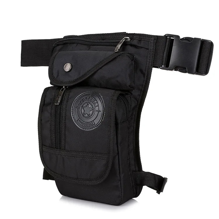 Nylon Tactical Drop Leg Bag – Multi-Pocket Hip & Thigh Pack for Riding