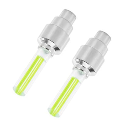 Motion-Activated LED Tire Valve Caps – Neon Flash Waterproof Universal Wheel Lights (2pcs)