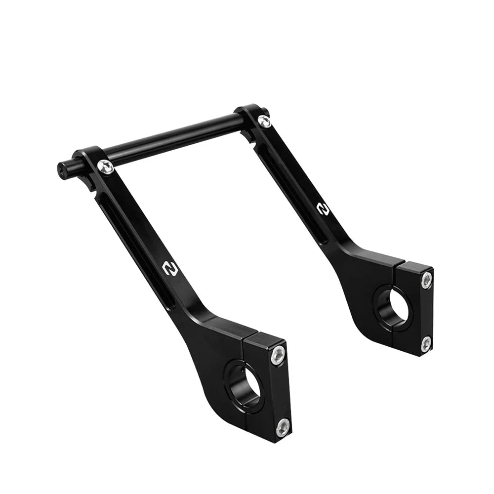 Bộ tay đỡ gắn GPS & sổ lộ trình bằng nhôm phôi – Kẹp tay lái 28mm & 22mm, enduro rally
