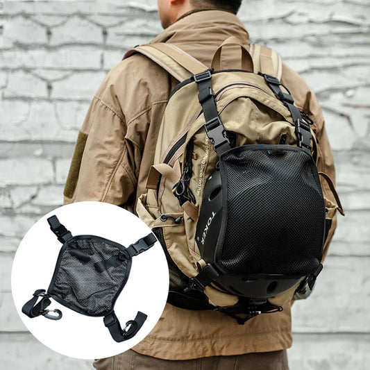 Tactical Helmet Bag – MOLLE Storage Net Pouch for Backpacks