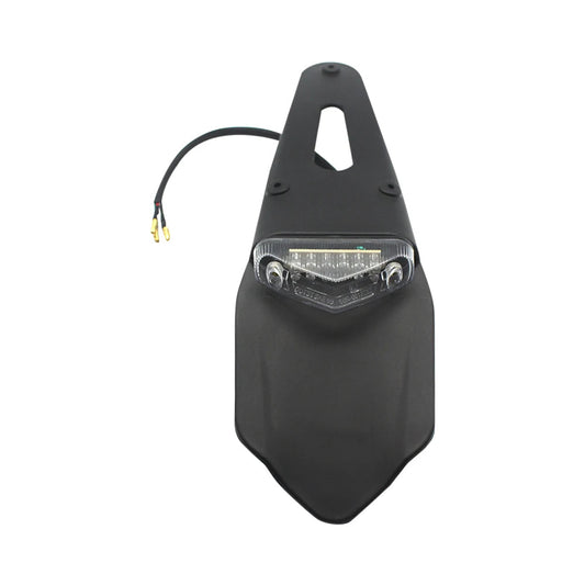 Universal 12V LED Taillight Brake Lamp with Rear Fender & License Plate Bracket