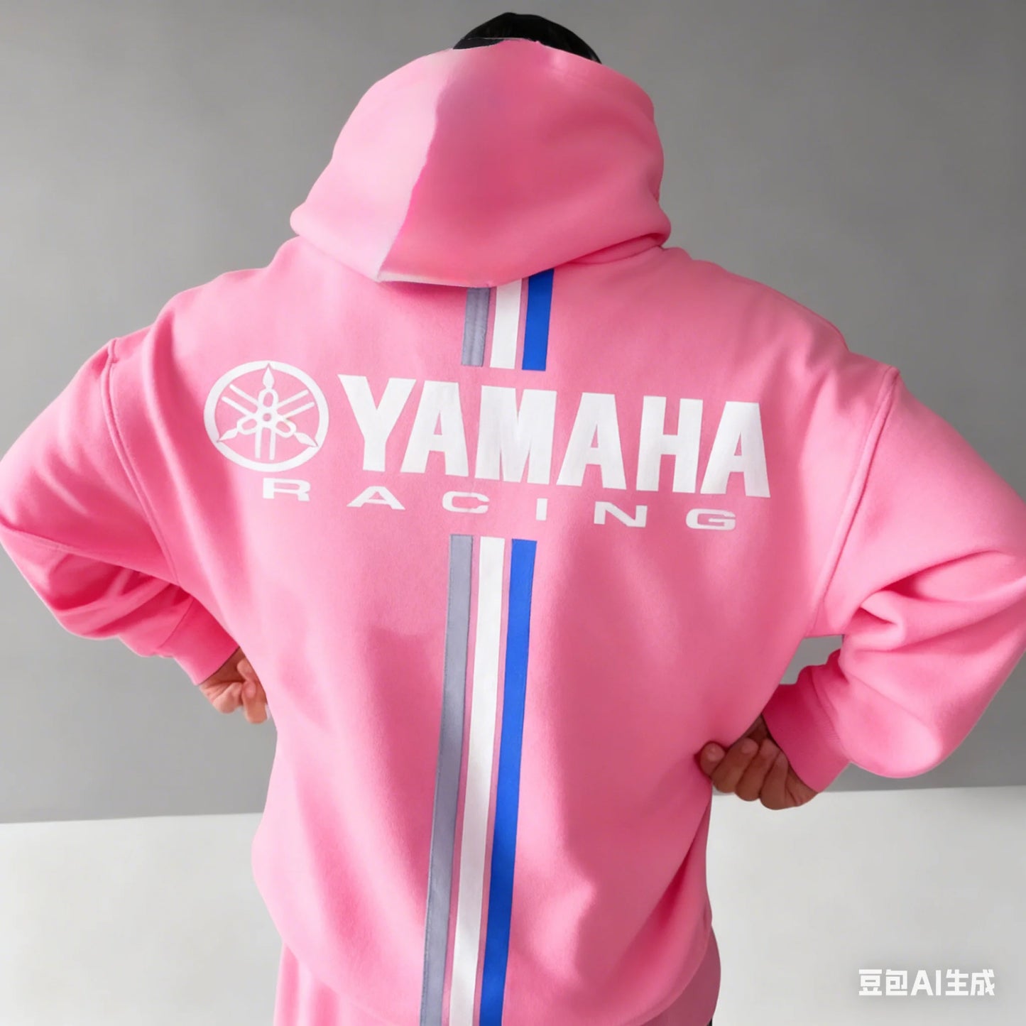 Motorcycle Racing Hoodie – Oversized Cotton Sweatshirt