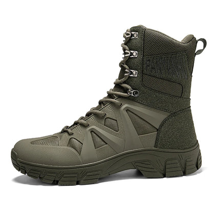 Men's High-Top Off-Road Motorcycle Boots – Windproof Riding & Hiking
