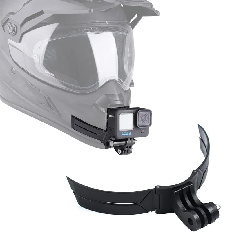 Motorcycle Helmet Chin Mount Kit for Action Camera – Full Face POV Holder