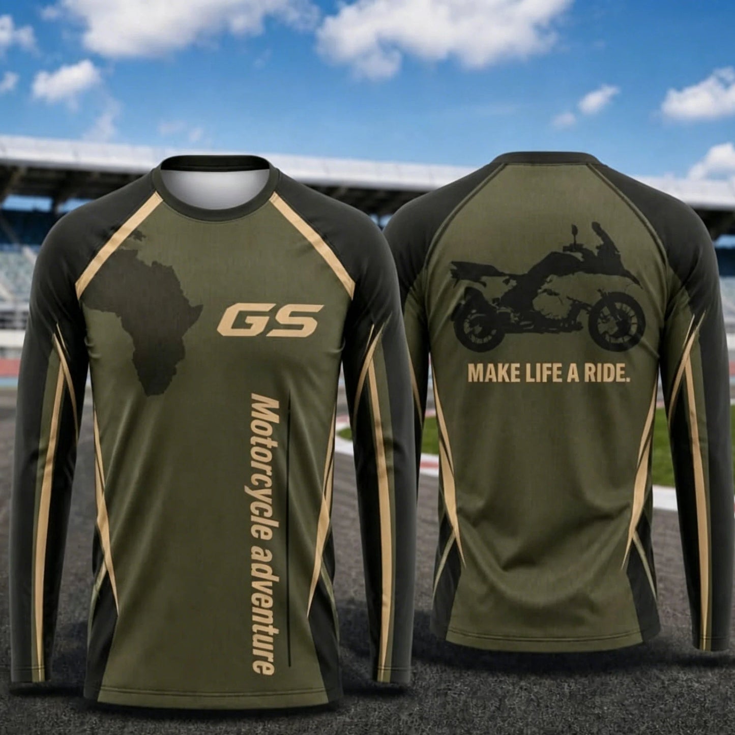 Motorcycle Long Sleeve Riding Jersey – Breathable, Anti-UV, Quick Dry – Men’s Outdoor Sport Shirt