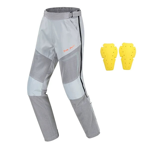 Men’s Motorcycle Riding Pants – Breathable, Fall-Proof with Detachable Protectors, 2 Colors